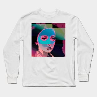 ROTTEN - Glitch Neon Retro Face Long Sleeve T-Shirt